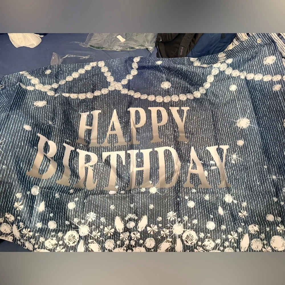 Blue Western Birthday Party Supplies Set